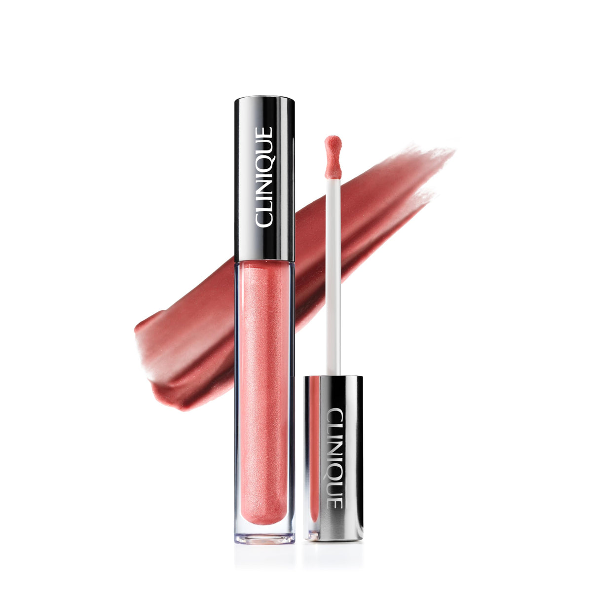 Clinique Pop Plush envase brillante muestra color natural y hidratación suave.