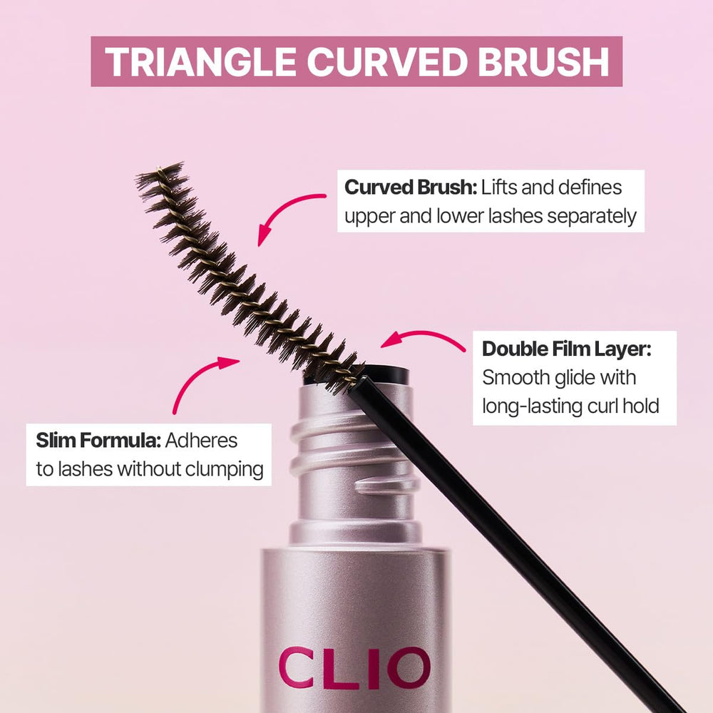 CLIO Kill Lash Superproof Máscara, evita grumos y pliegues durante la aplicación.