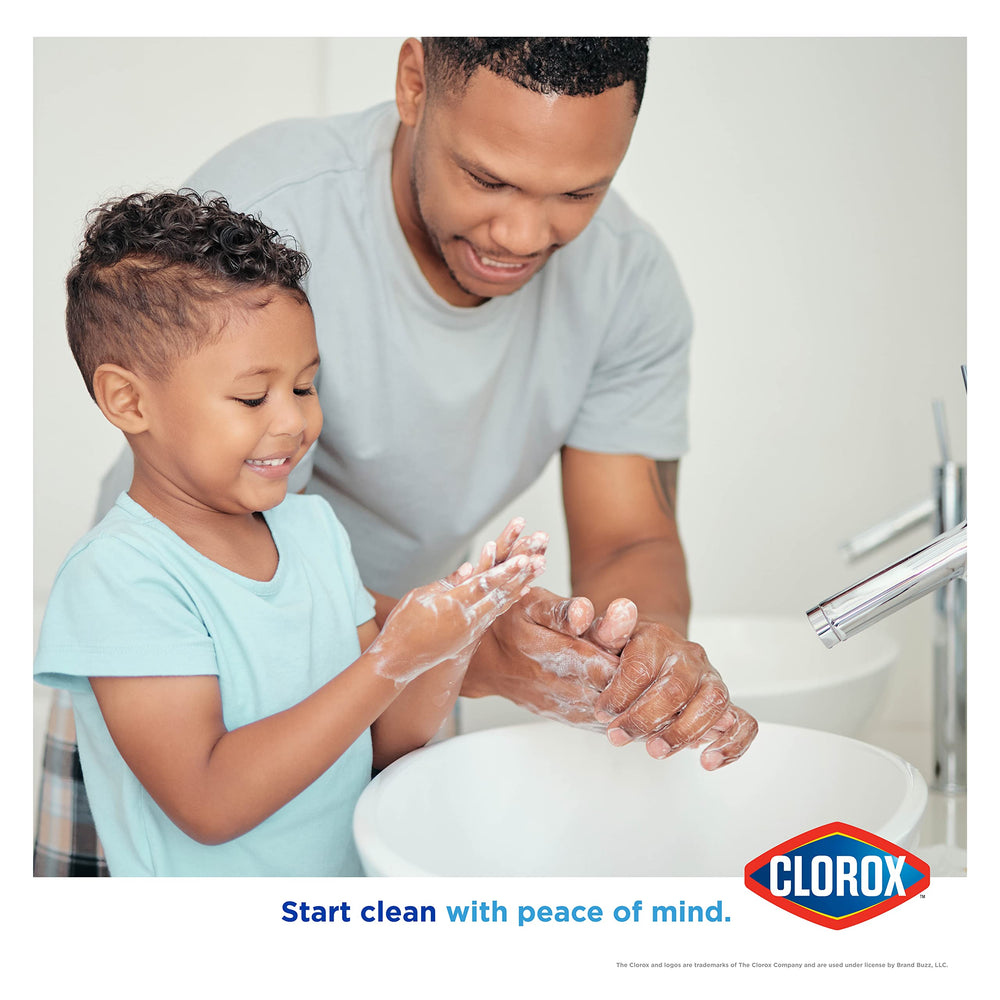 Uso diario del jabón para manos Clorox en cocina y baño.