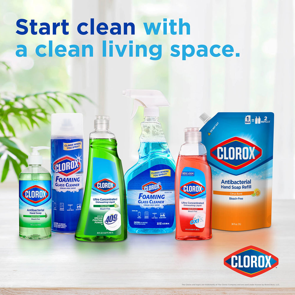 Aplicación de jabón Clorox para manos, resultado suave y perfumado.
