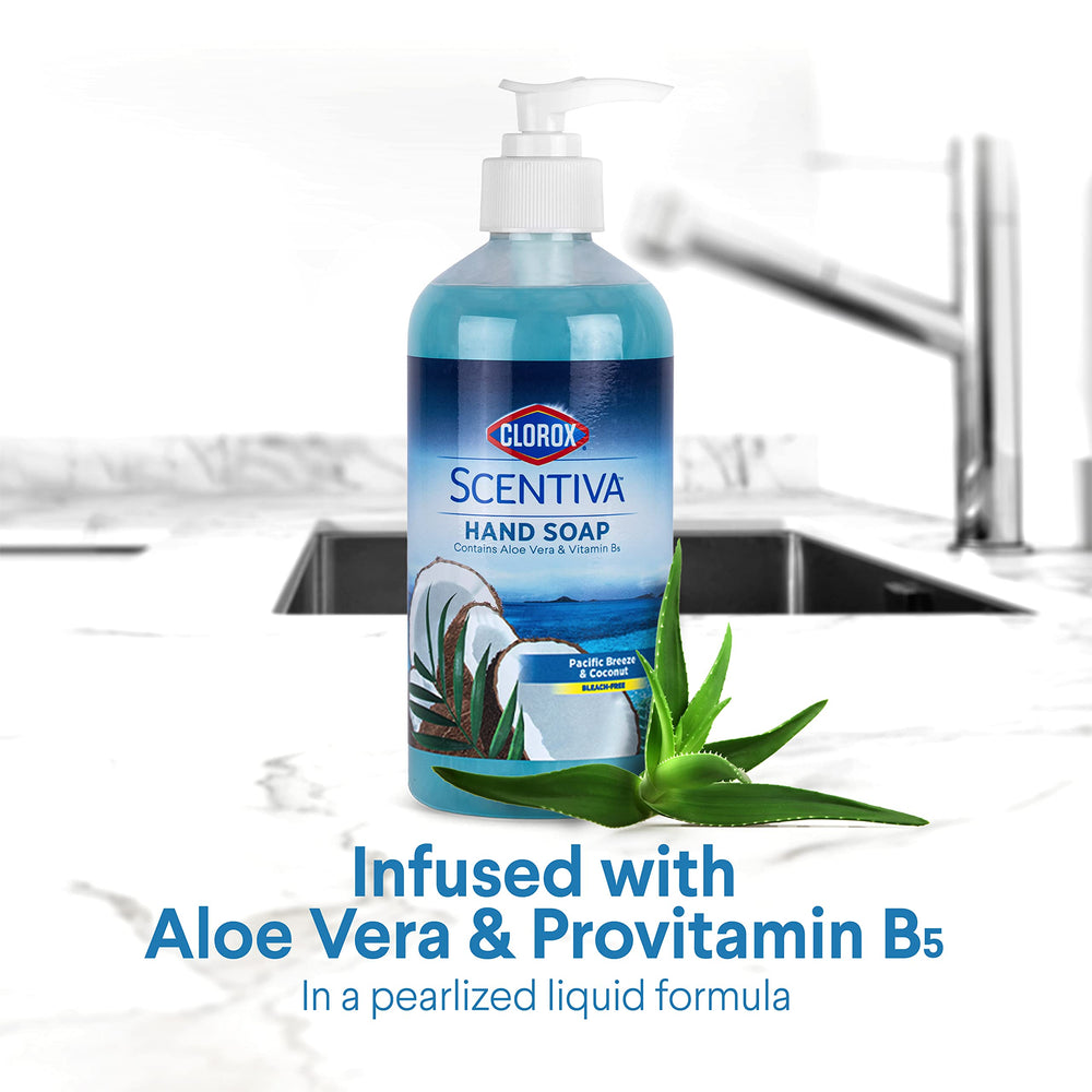 Aroma tropical Coco de Clorox Scentiva realza la experiencia de lavado.