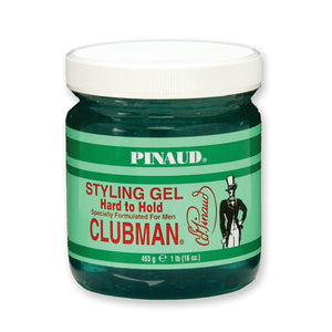 Clubman gel peinado firme, botella de 16 oz, fijación duradera