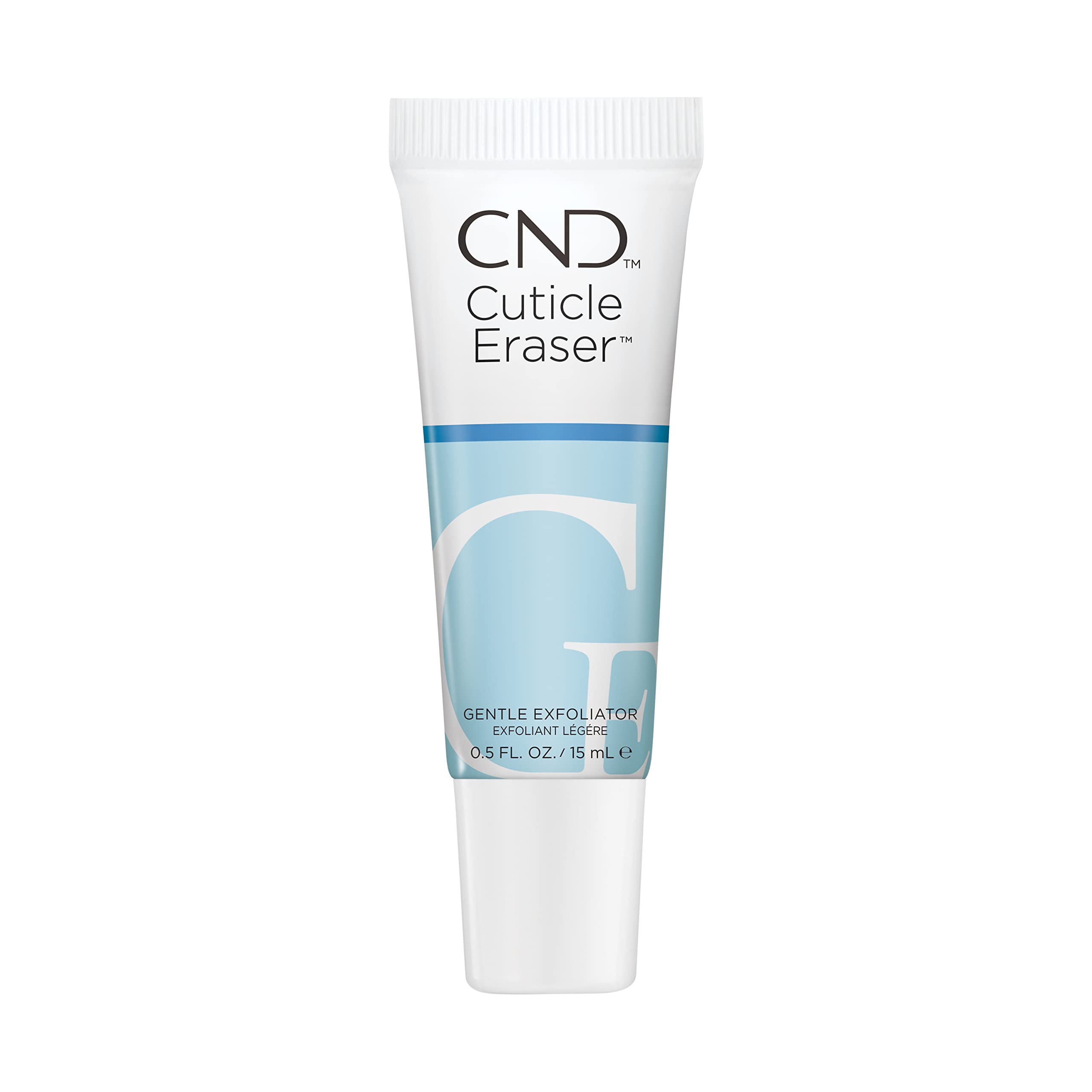 CND Cuticle Eraser, aplicación en manos, suaviza cutículas e hidrata.