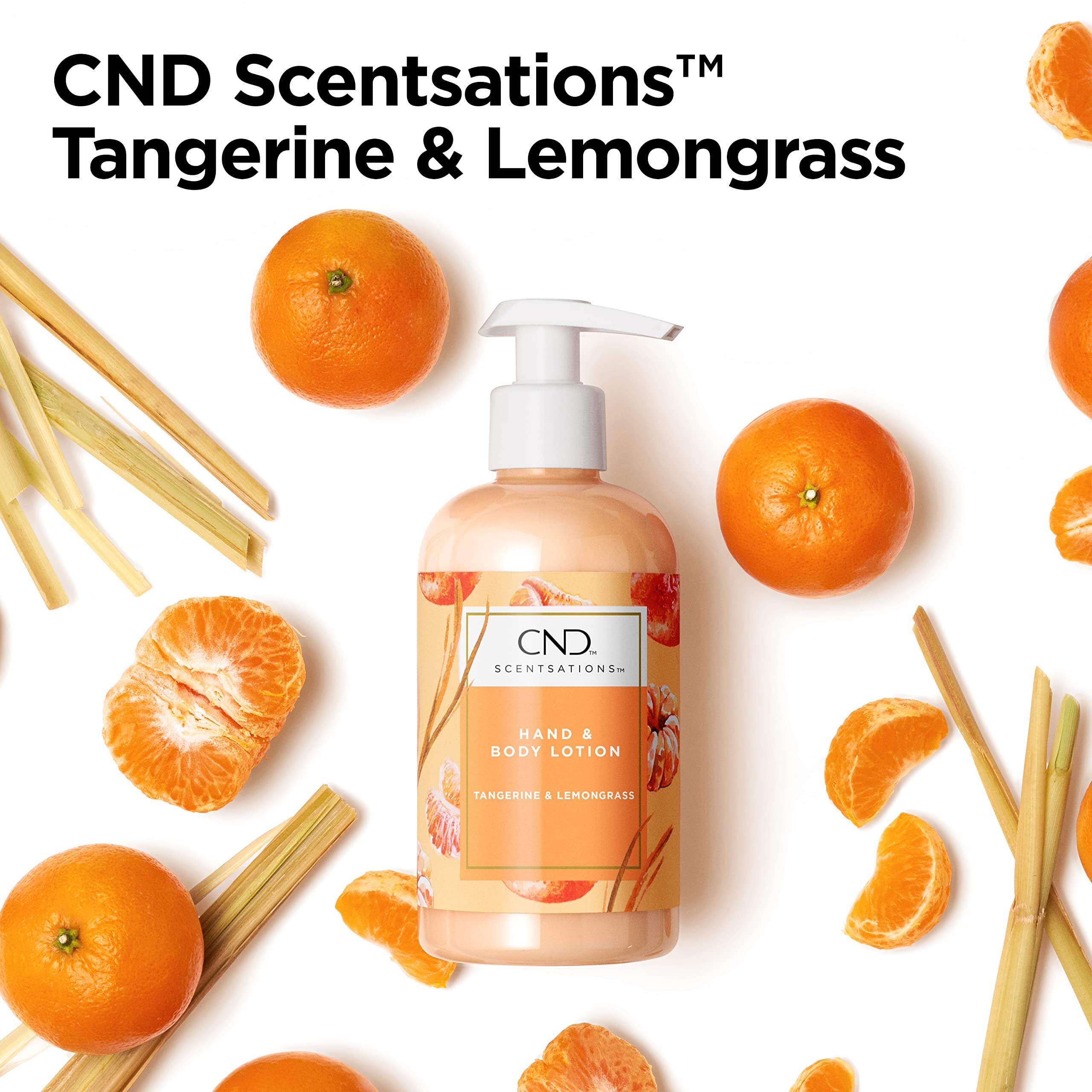 Notas aromáticas mandarina y hierba limón en CND Scentsations