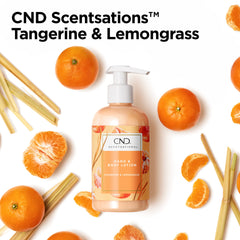 Notas aromáticas mandarina y hierba limón en CND Scentsations