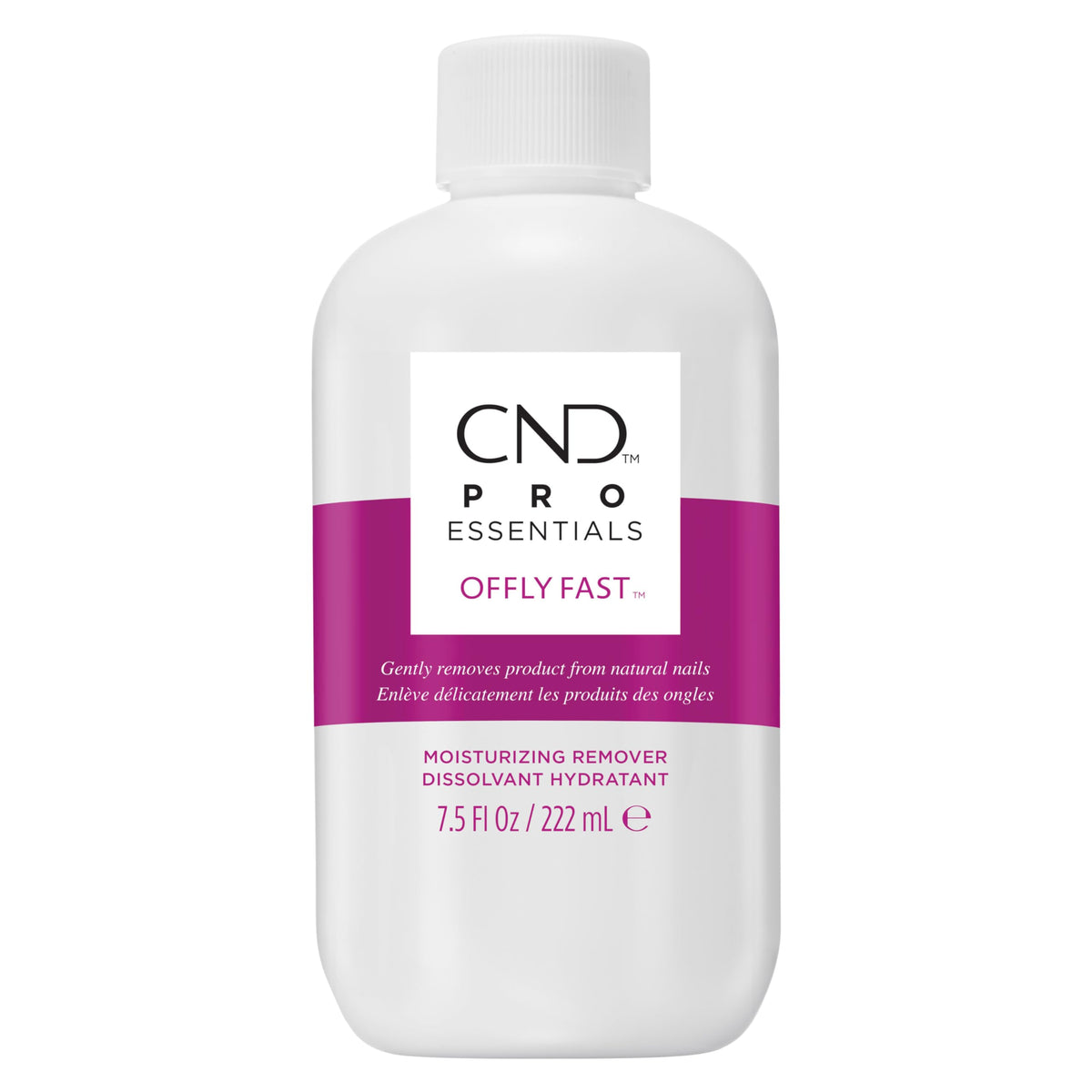 CND Shellac OFFLY FAST envase compacto para retirada suave e hidratante.