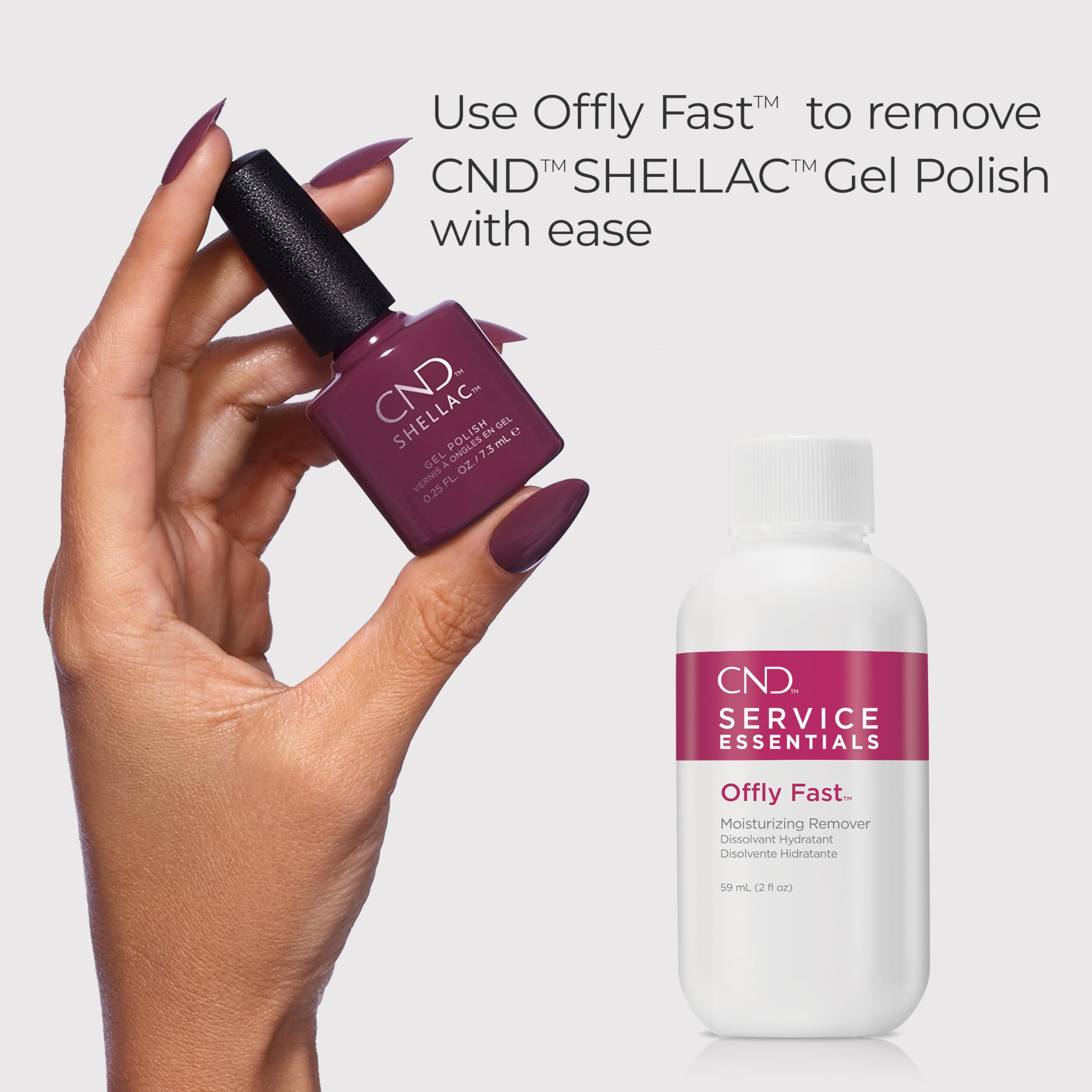 Conjunto compatible con el sistema Shellac para resultados consistentes en salones.
