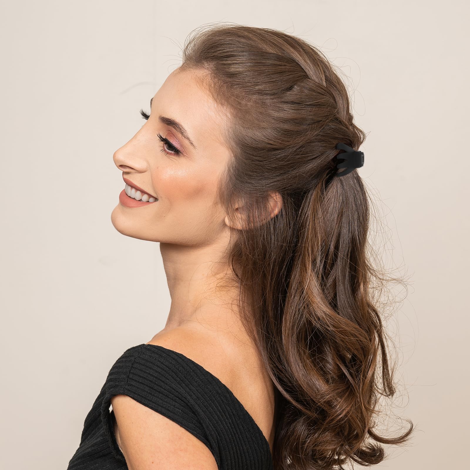Cobahom pinza con dientes para cabello fino o grueso, sujeción segura.