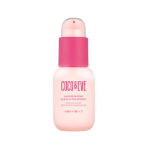 Coco & Eve tratamiento reparador sin enjuague para cabello rosa, mejora elasticidad y suavidad.