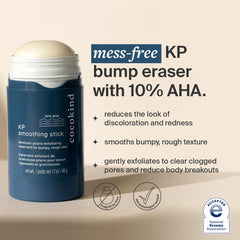 Cocokind KP Barra Alisadora, etiqueta libre de fragancia, ideal para piel sensible.