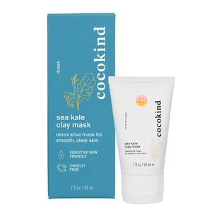 Cocokind Sea Kale arcilla mascarilla, aplicación cremosa para exfoliar suavemente la piel