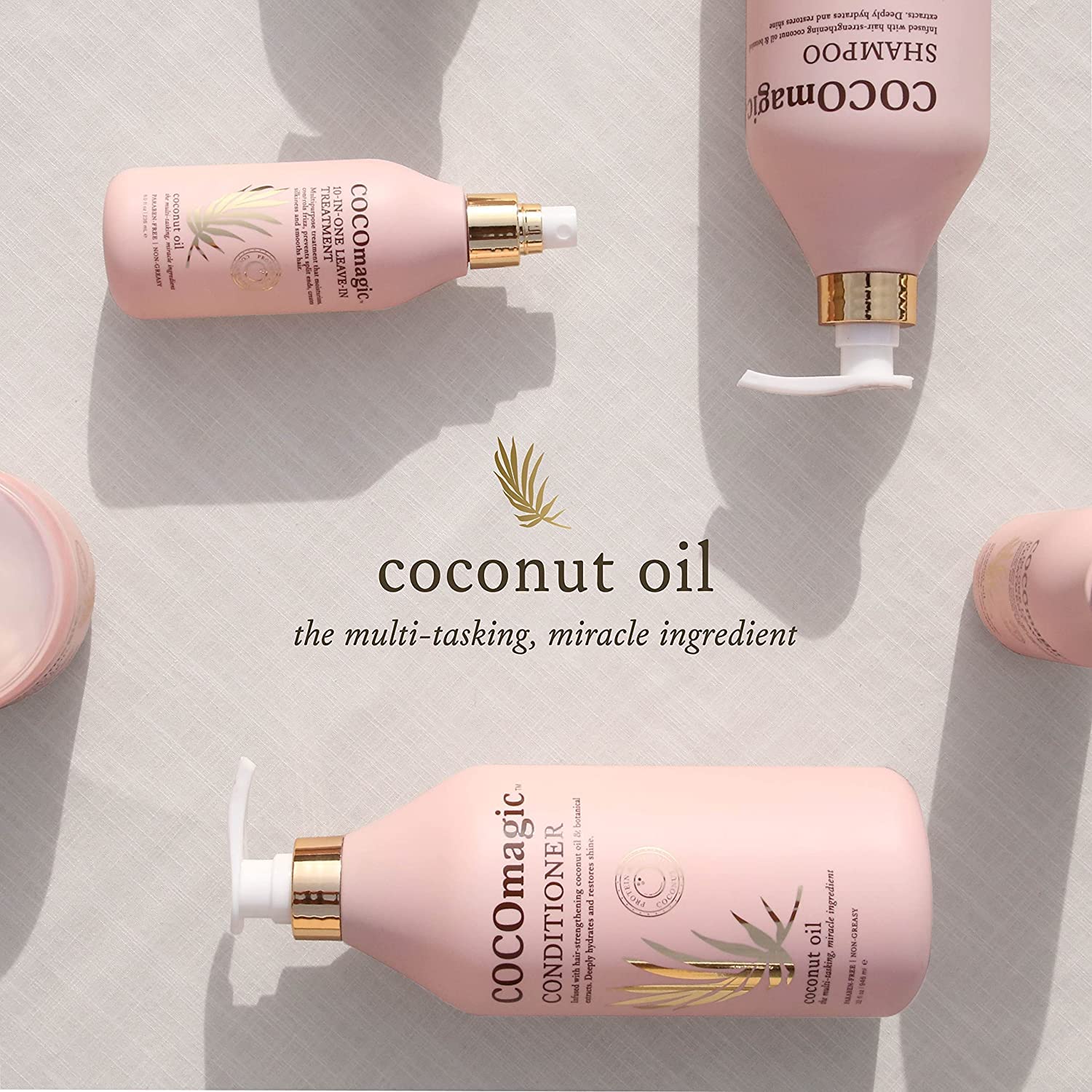 Control del frizz con Cocomagic para un acabado pulido.
