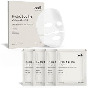 Mascarilla de gel Codi New York aplicada, efecto refrescante y alivio inmediato