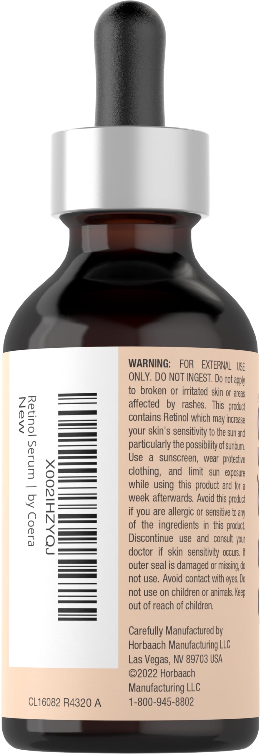 Coera Retinol Serum, textura ligera que se absorbe rápidamente.