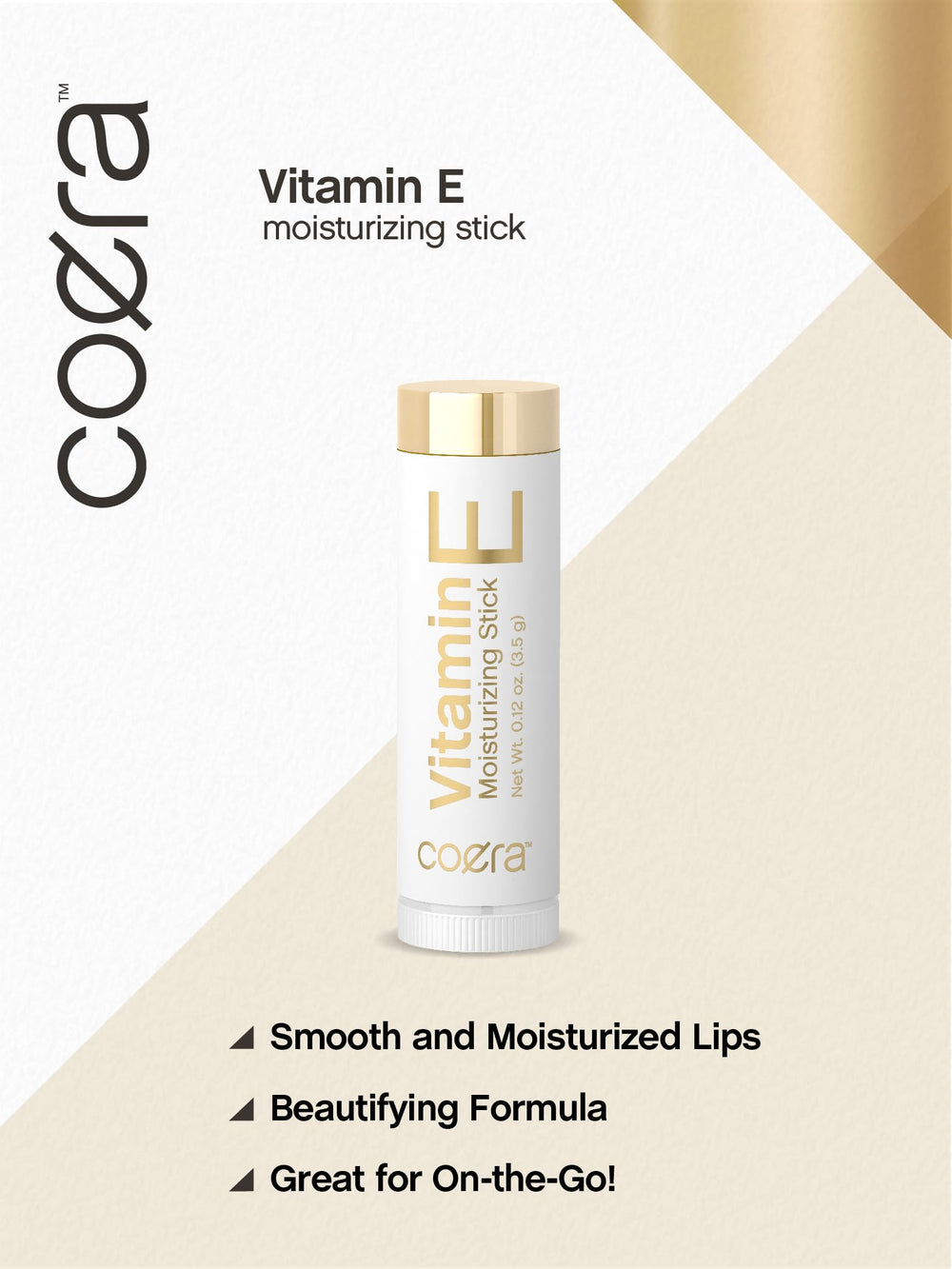 Coera Vitamina E Stick, conjunto de dos, para llevar y aplicar en cualquier ocasión.