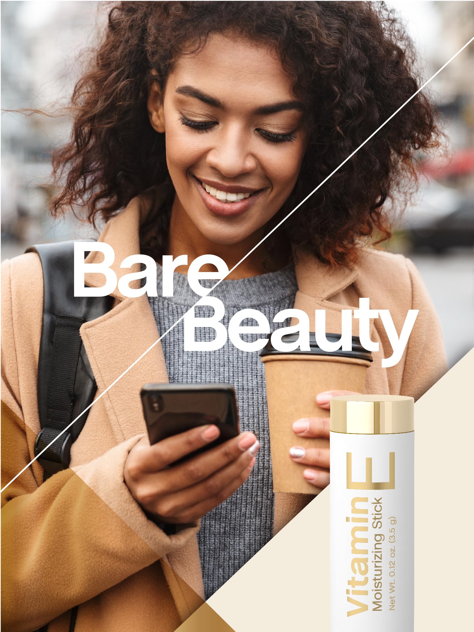 Coera Vitamina E Stick, aporta protección suave y confort para labios sensibles.