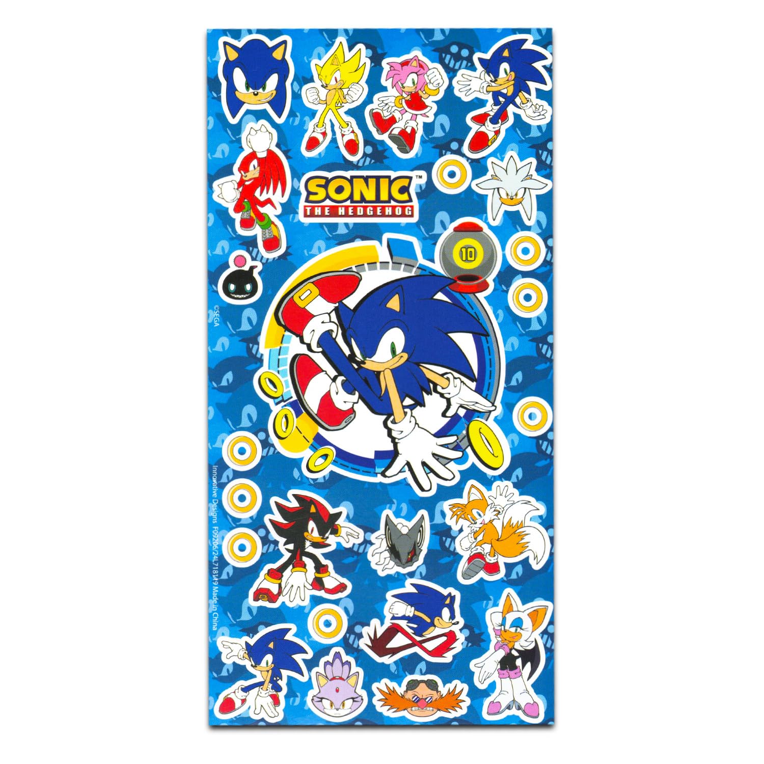 Colgante de puerta de Sonic para decorar la habitación infantil.