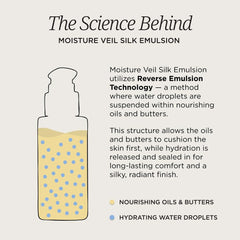 Colleen Rothschild Moisture Veil Silk Emulsion, aplicación en rostro, uso diario para piel sedosa.