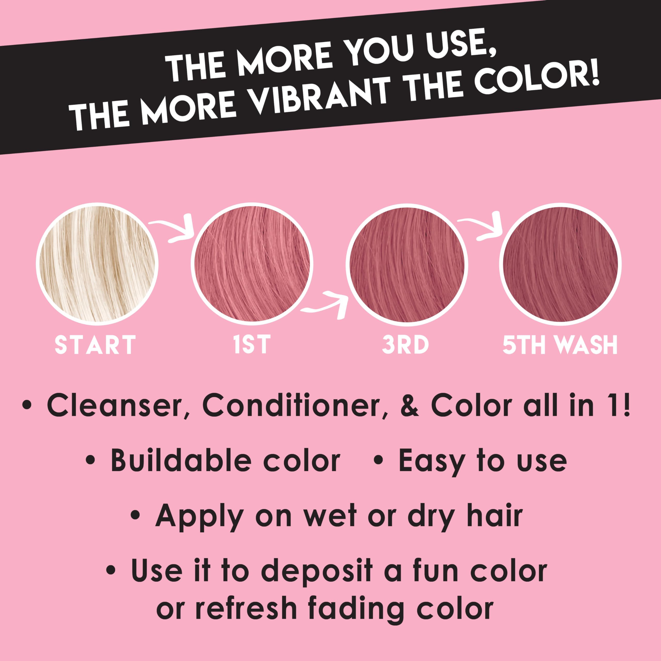 Textura suave de Color Lux Rosado Oro en cabello, brillo natural