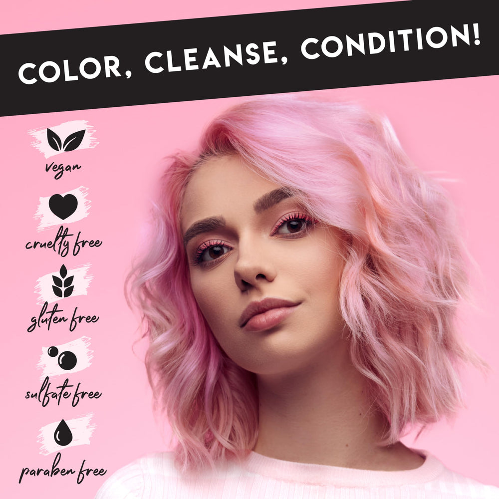 Resultados Color Lux Rosado Oro, acabado suave y uniforme en cabello
