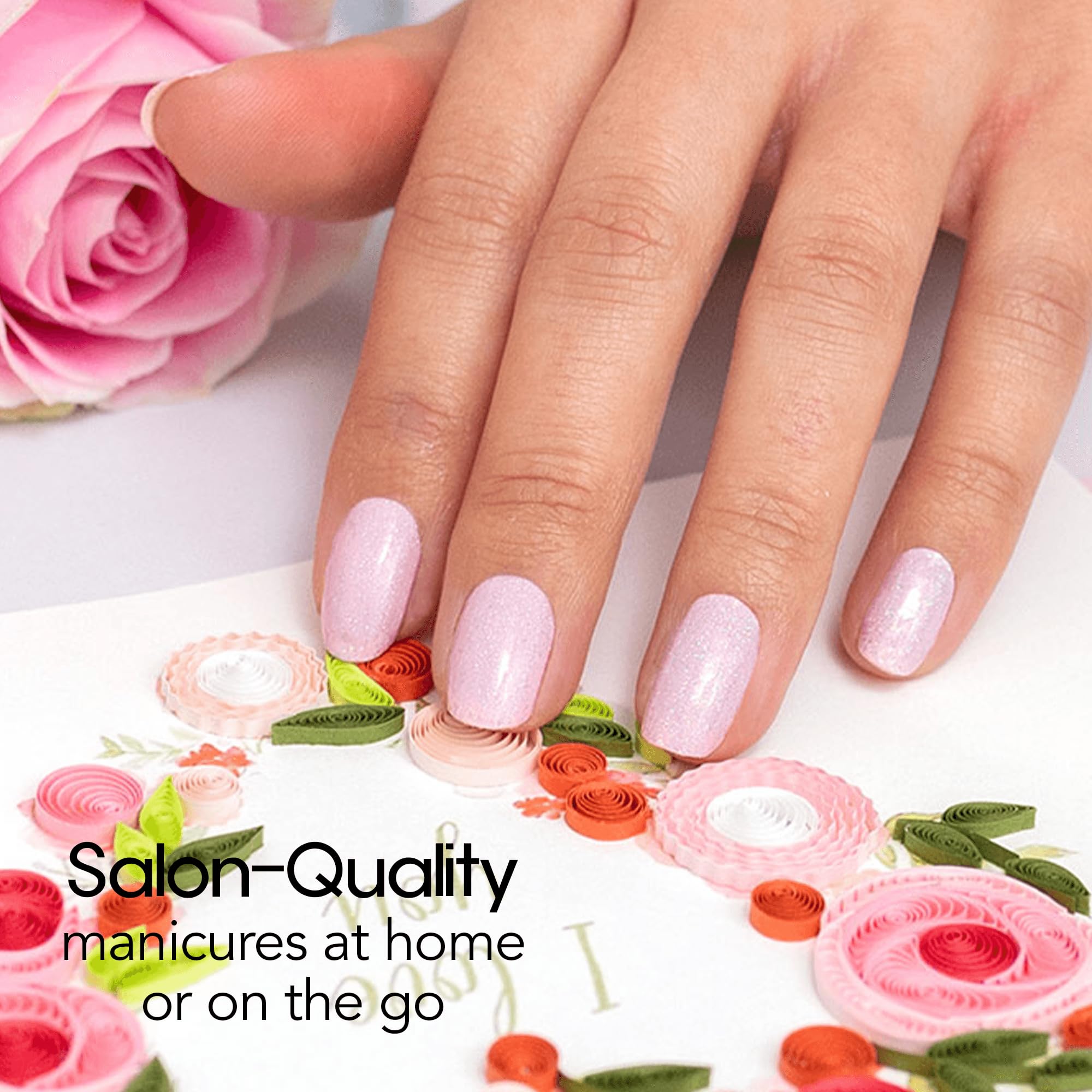 Color Street Blushing en Flushing, set de 16 franjas de doble punta para variedad