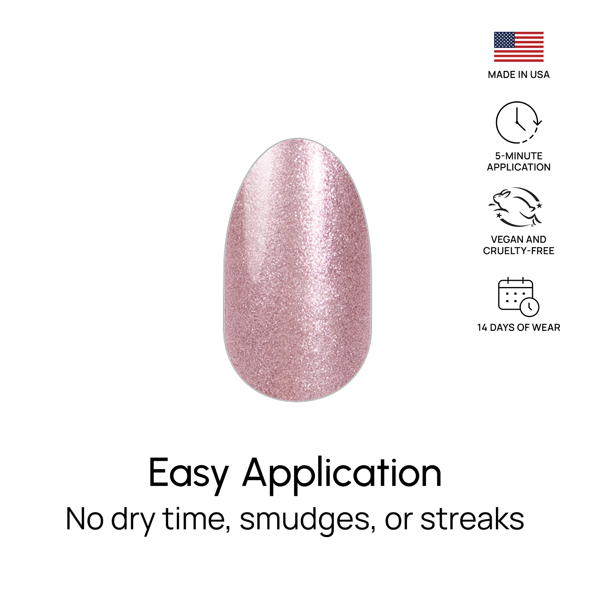 Color Street Princess Cut tiras de esmalte de doble punta para flexibilidad y cobertura