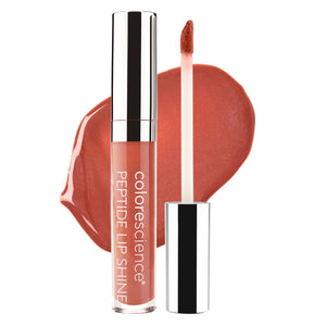 Colorescience Peptide Lip Shine SPF 30 Savanna, botella, hidratación profunda para labios.