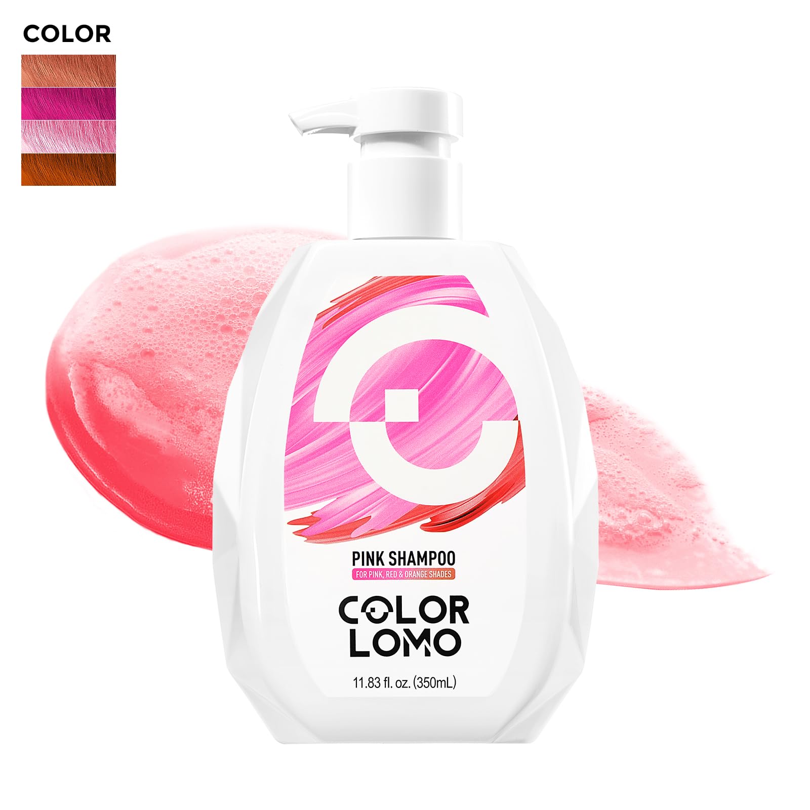 COLORLOMO champú rosa uso diario para color y cuidado.