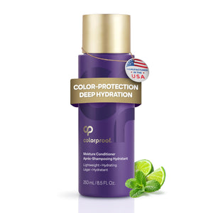 Colorproof hidratante para cabello teñido en botella mojito, mejora hidratación y protege el color.