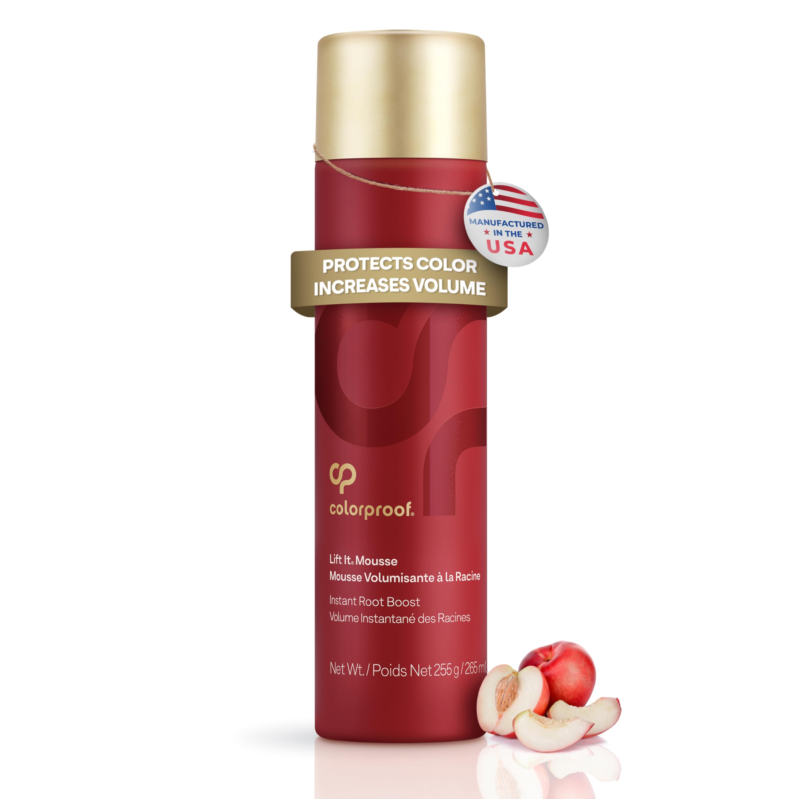 ColorProof Lift It Mousse muestra volumen en cabello, cuerpo ligero y brillo.
