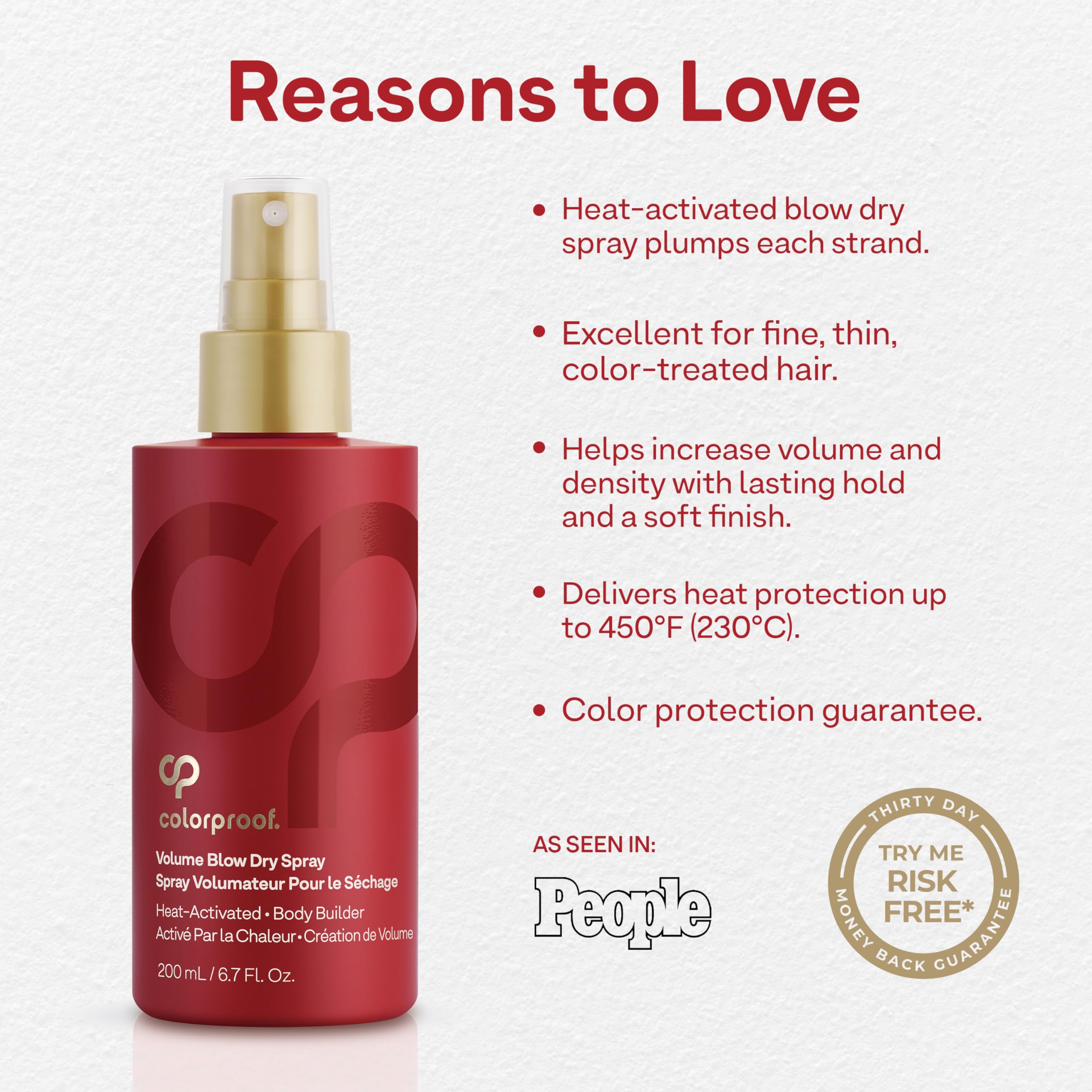 ColorProof Volume Blow Dry Spray eleva el volumen desde la raíz
