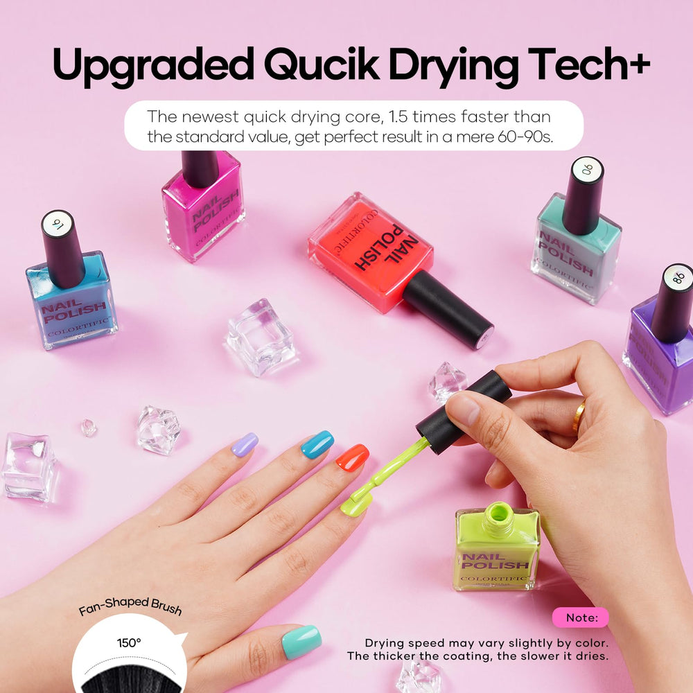 COLORTIFIC ingredientes de cuidado fortalecen uñas para una apariencia sana.