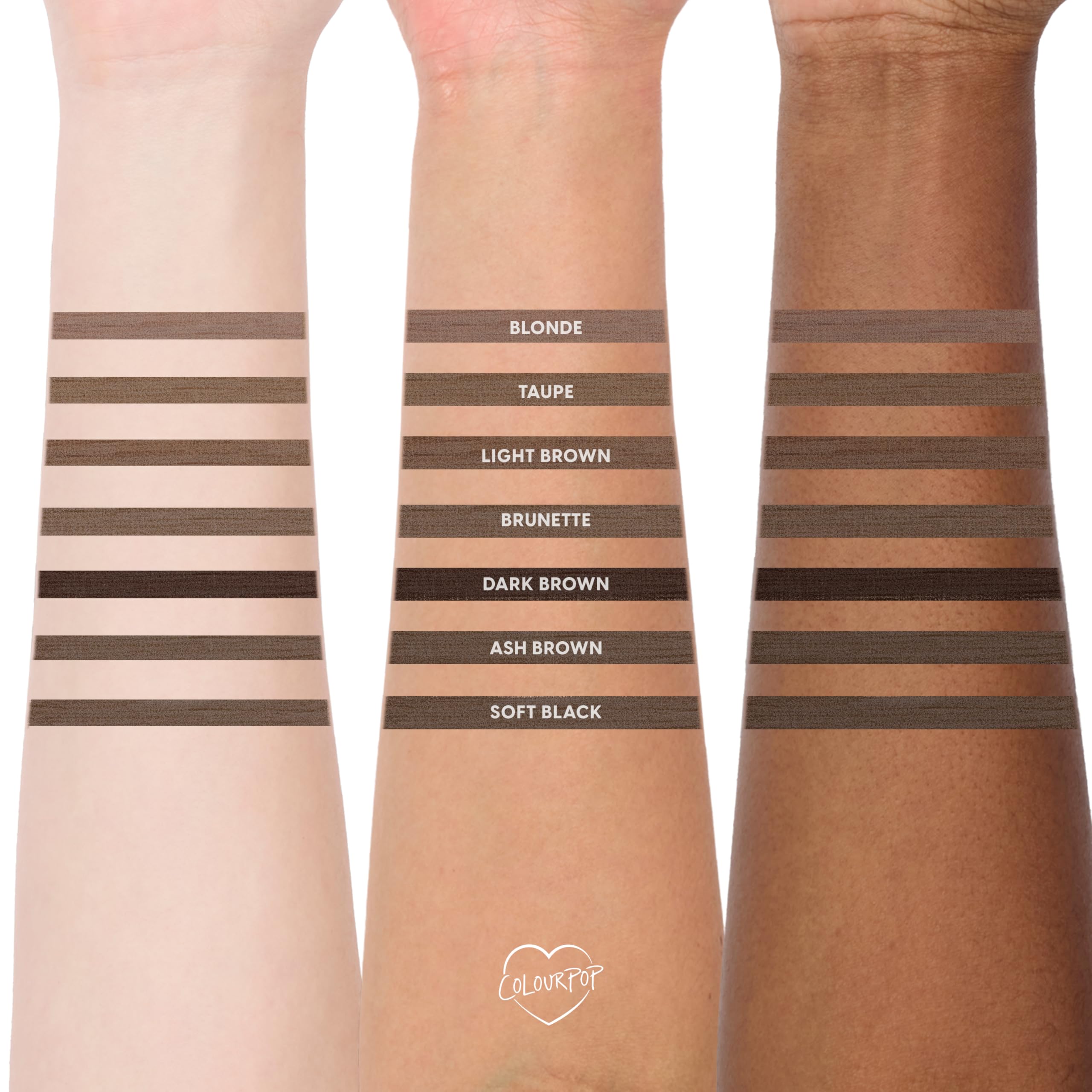 ColourPop Brow Boss fórmula a prueba de agua para mayor durabilidad