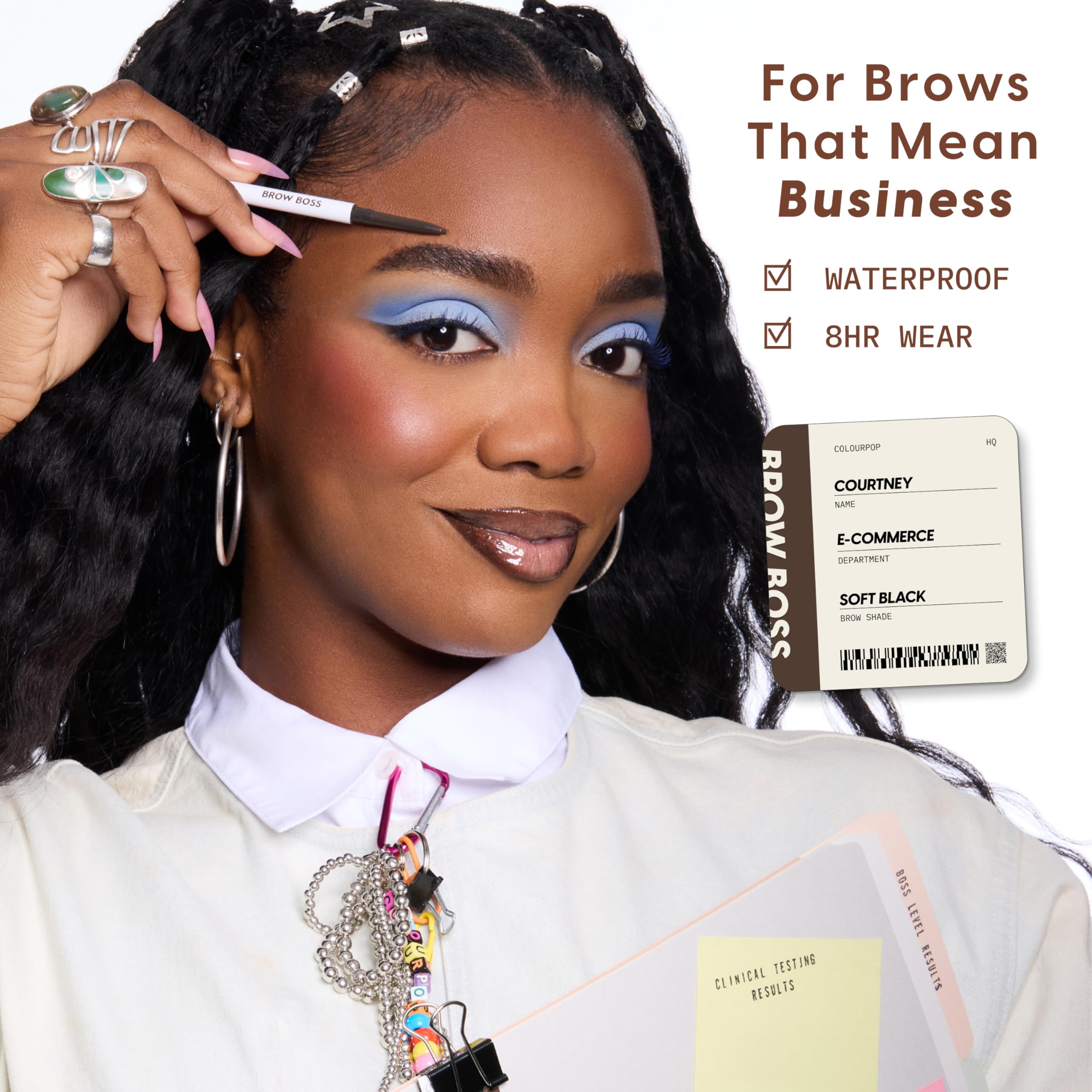 ColourPop Brow Boss ofrece color de larga duración para todo el día.