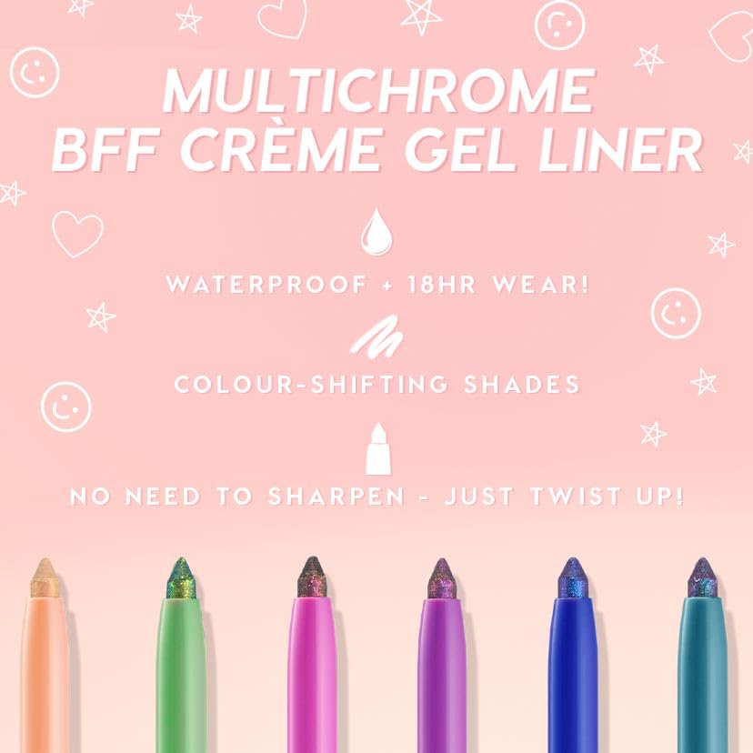 ColourPop delineador crema gel acabado metalico para destellos de brillo.