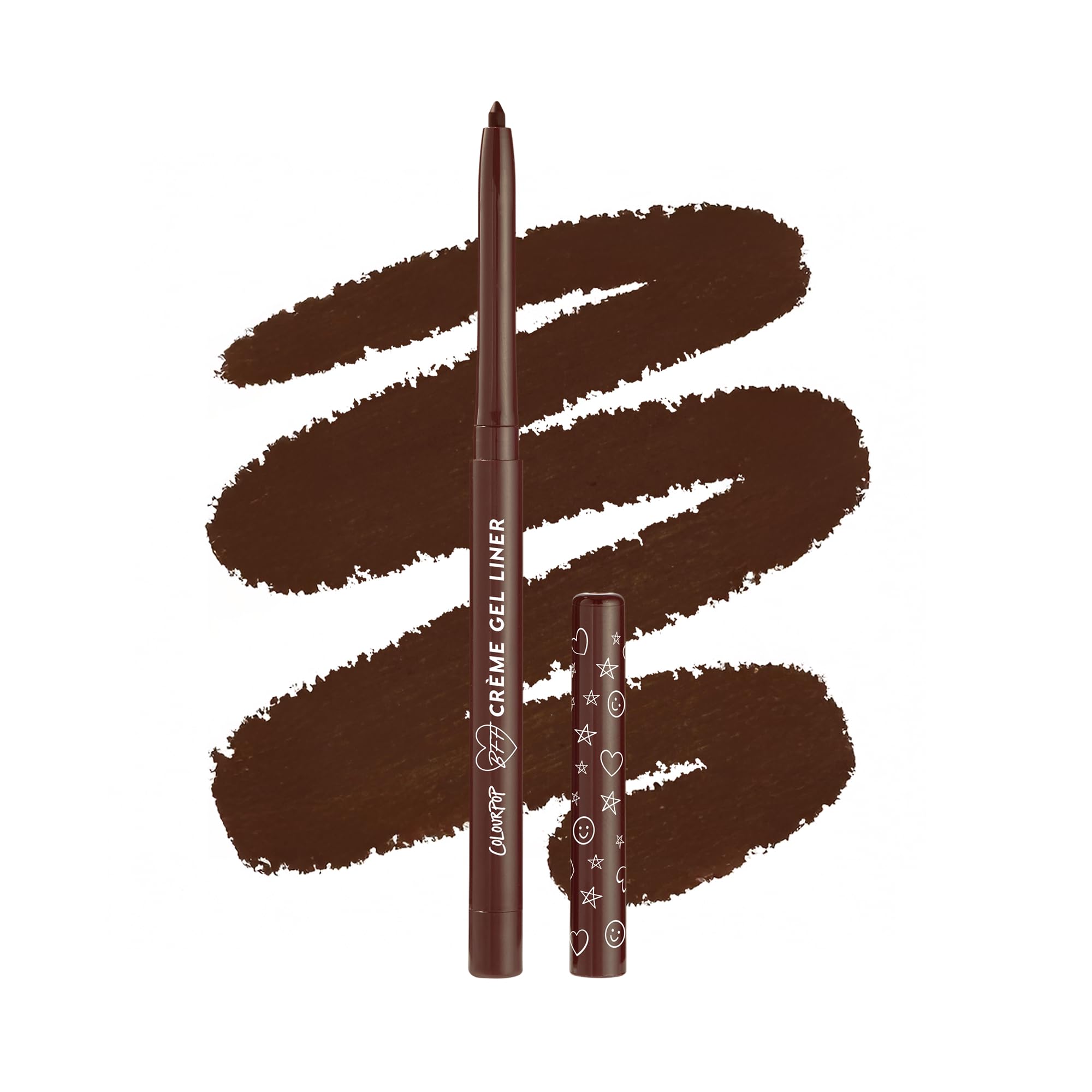 ColourPop delineador gel BFF, delineado suave y duradero.