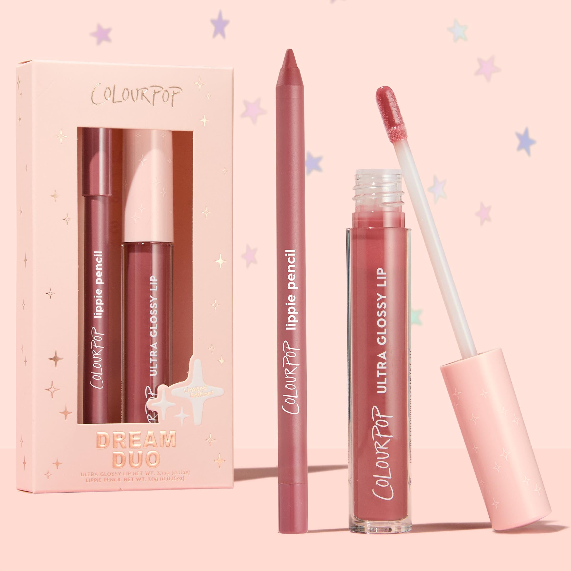ColourPop Dream Duo Empaque libre de crueldad y vegano.