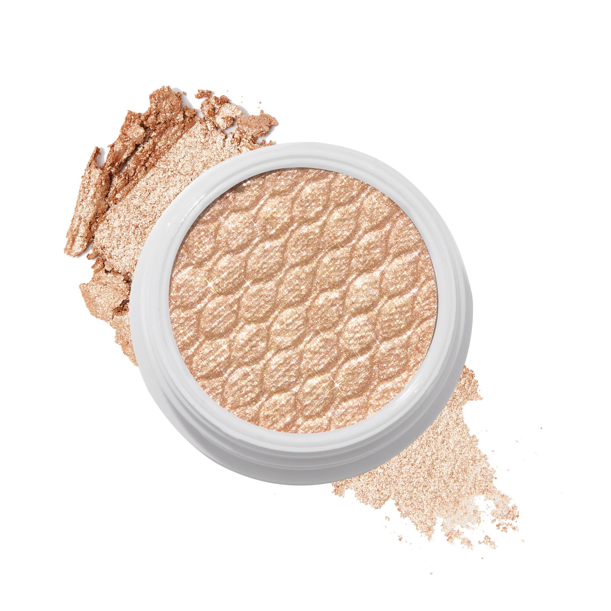 ColourPop Flowerchild, sombra de brillo crema-polvo para un acabado intenso y duradero.