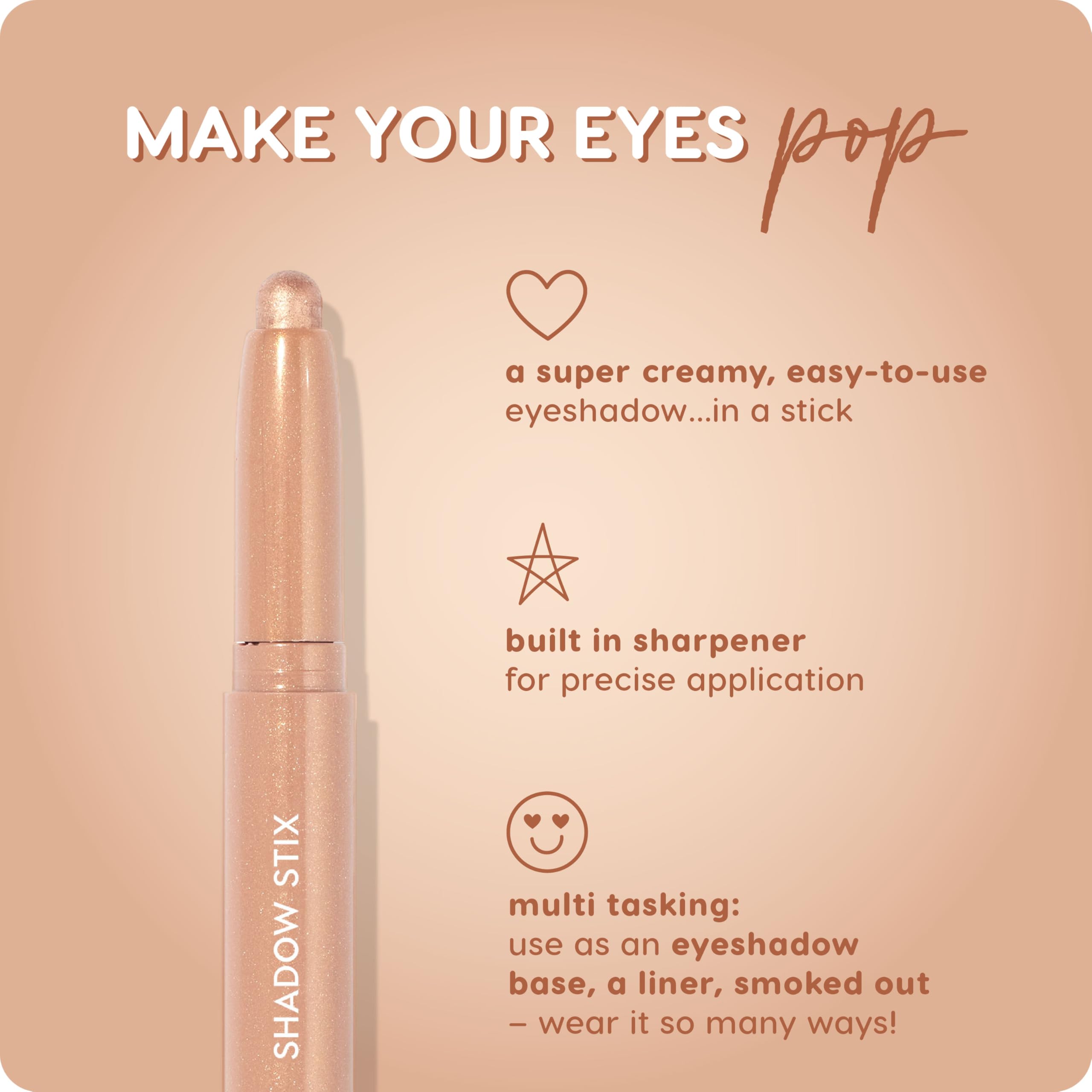ColourPop Shadow Stix Honey BB, base para potenciar sombras en polvo.