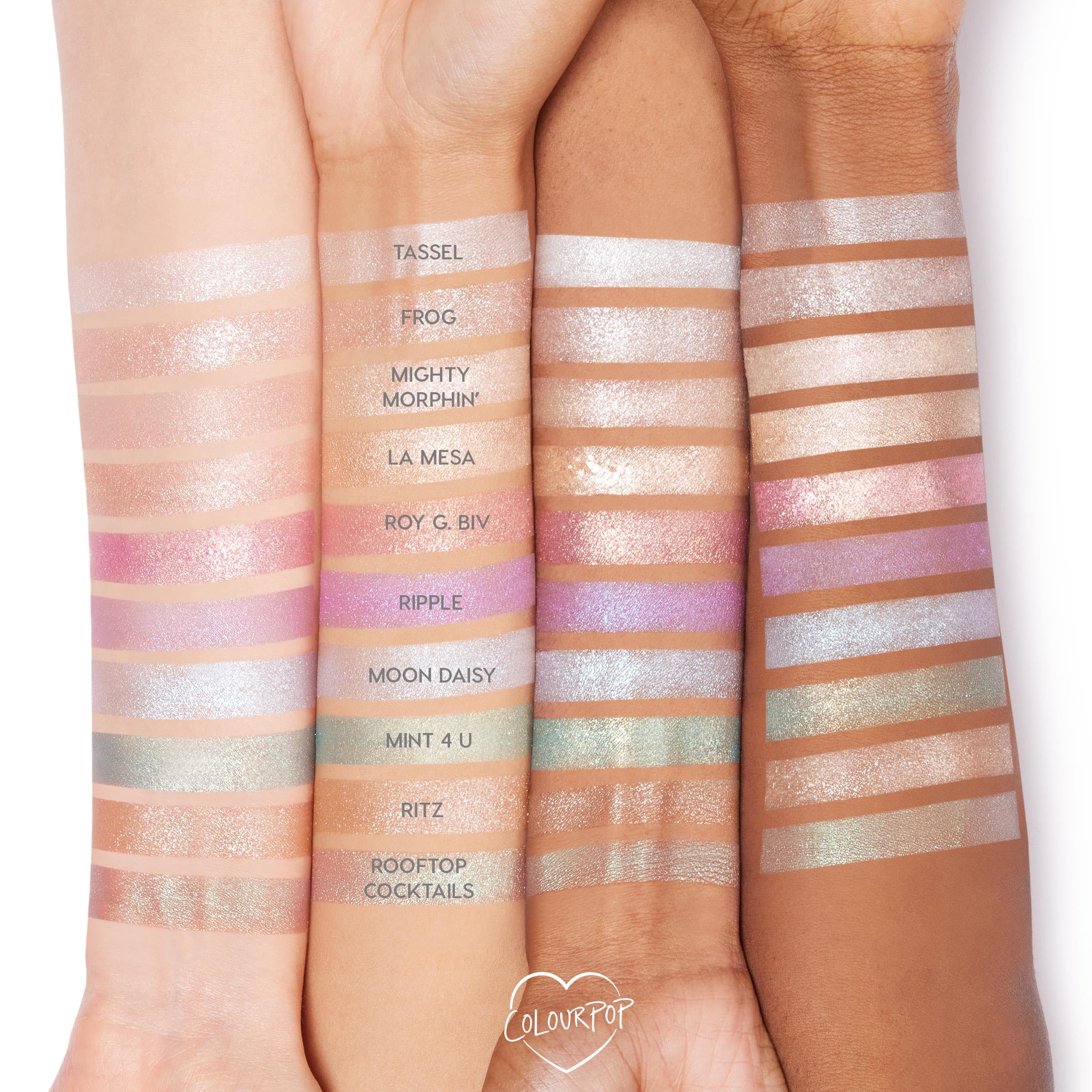 Sombra metalizada azul bebé para tonos estéticos ColourPop Moon Daisy