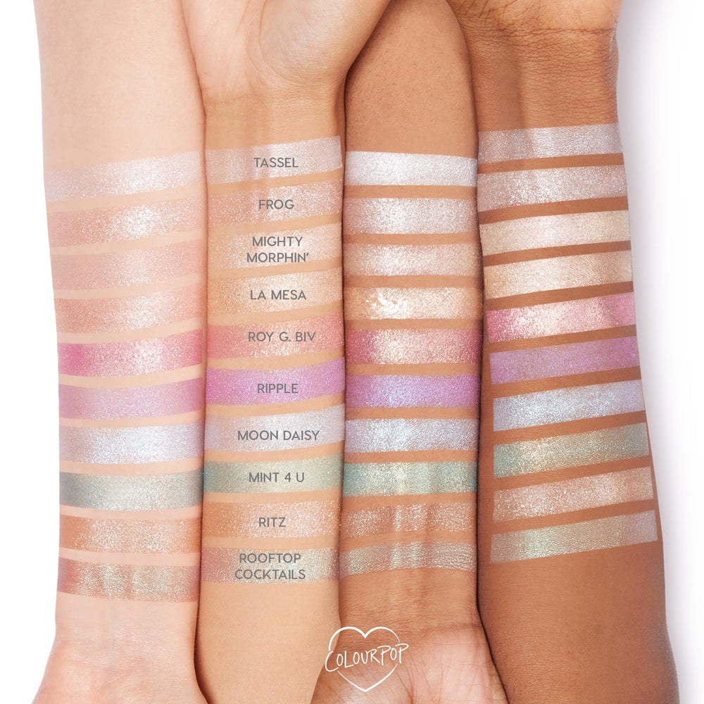 Sombra metalizada azul bebé para tonos estéticos ColourPop Moon Daisy
