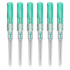 Agujas combofix 18G en juego de 6 unidades para piercing de precisión.