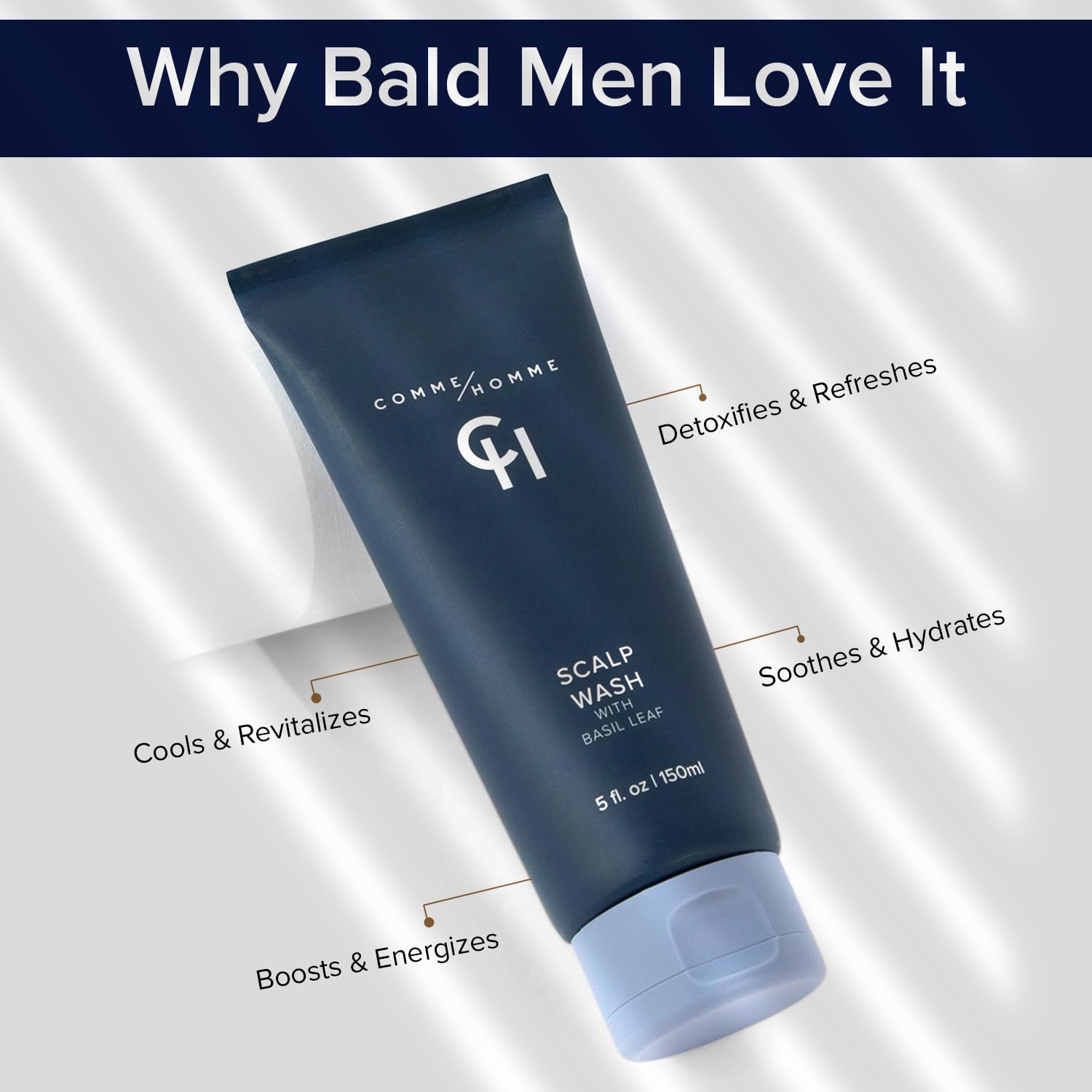 Comme Homme aloe vera hoja suavizante para cabello y cuero cabelludo