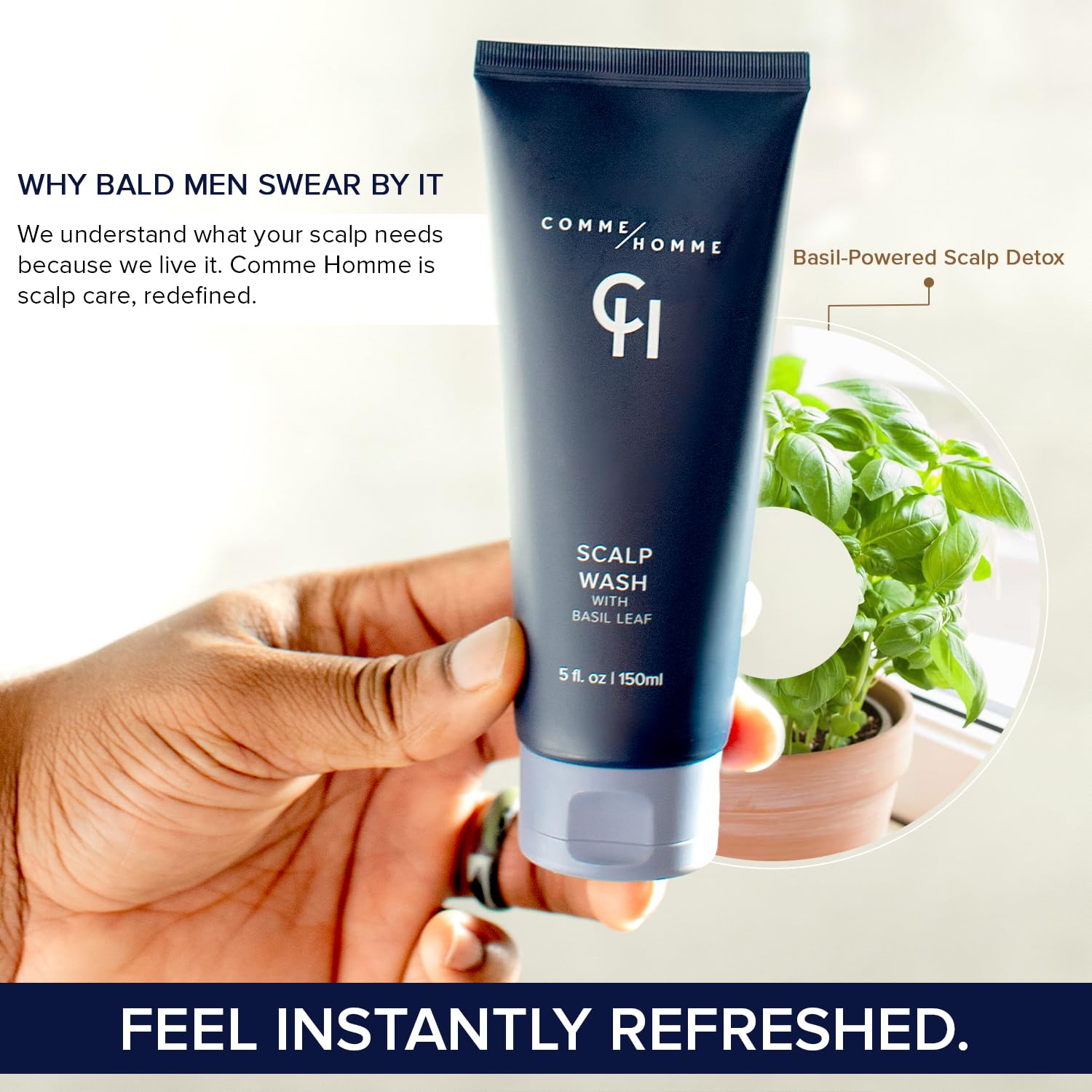 Comme Homme cafeina energizante para un aspecto vivo