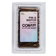 Conair Bobby Pins marrón en tubo de almacenamiento para viaje seguro