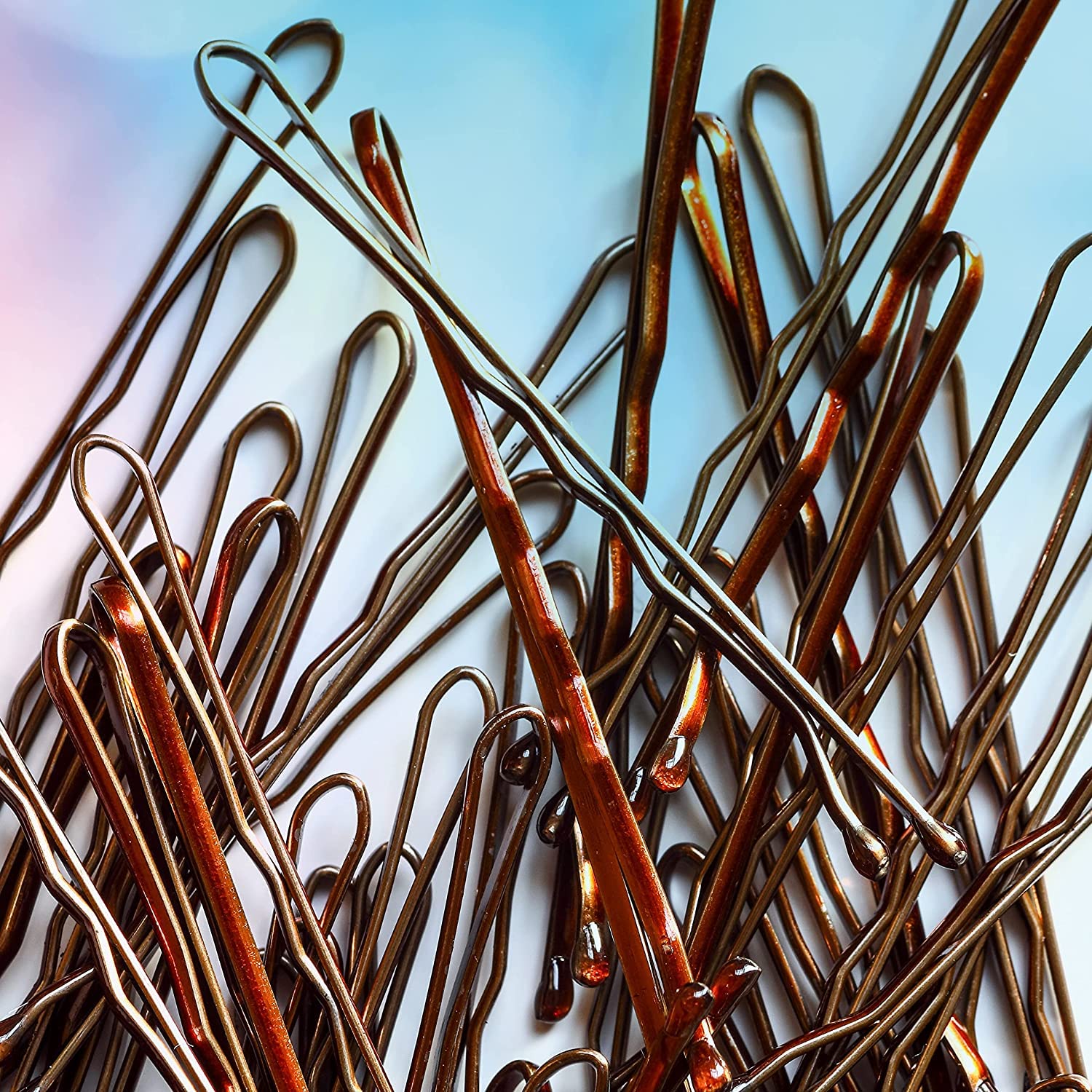 Conair Bobby Pins marrón en tubo para organización en casa