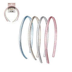 Conair Scunci diadema brillante rosa para un estilo diario con brillo sutil.