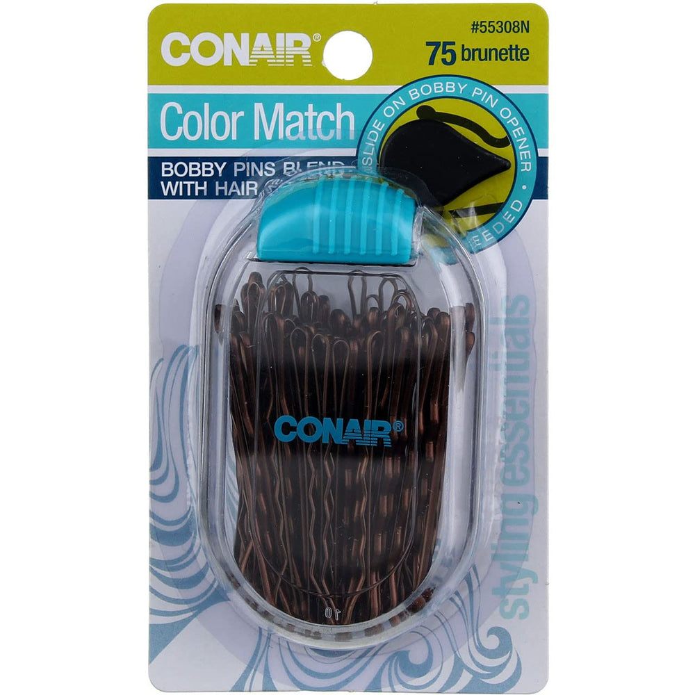 Conair pasadores bronce con puntas redondeadas para comodidad y fijación.