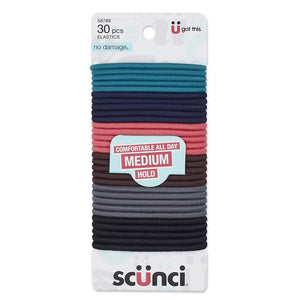 Elásticas Scünci sin daño multicolor para cabello largo y grueso, sujetan sin dejar marcas.