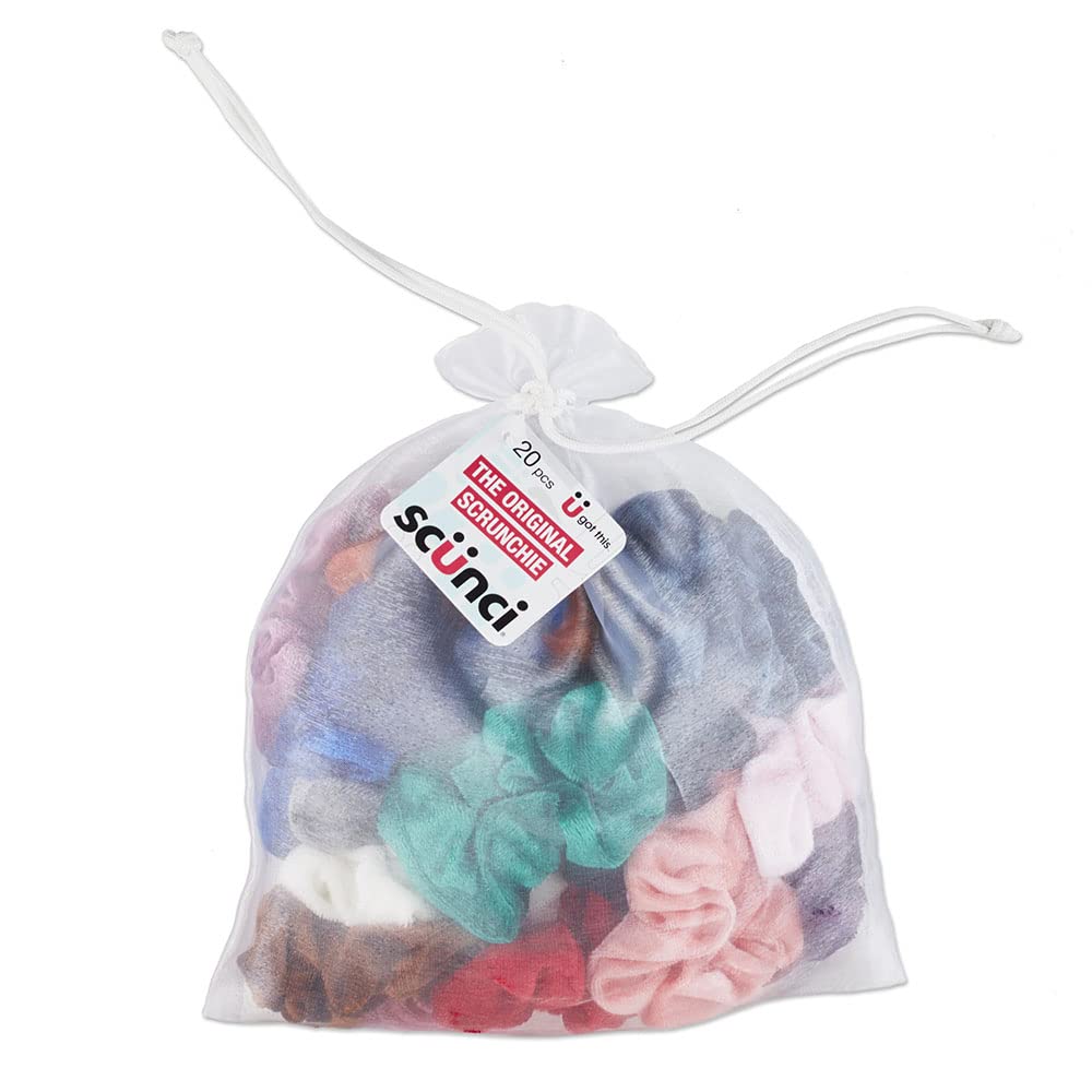 Conair Scunci Original Scrunchie en terciopelo, uso diario cómodo sin enganches.
